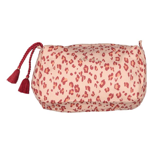 Kulturbeutel Leopard Bath | Blassrosa