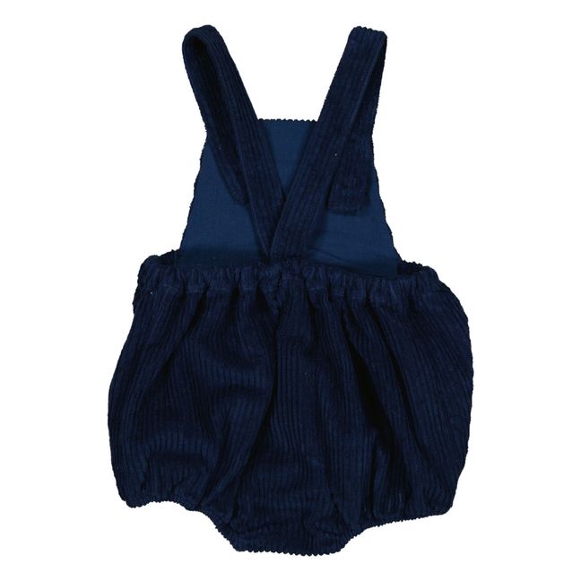 Strampelanzug aus Cord Laster | Navy