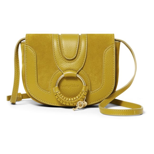 Hana Mini Dual-Material Bag Verde amarillo