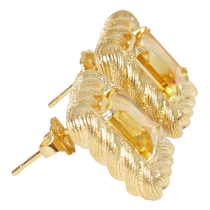 Mini Citrine Earrings Gold- Produktbild Nr. 1