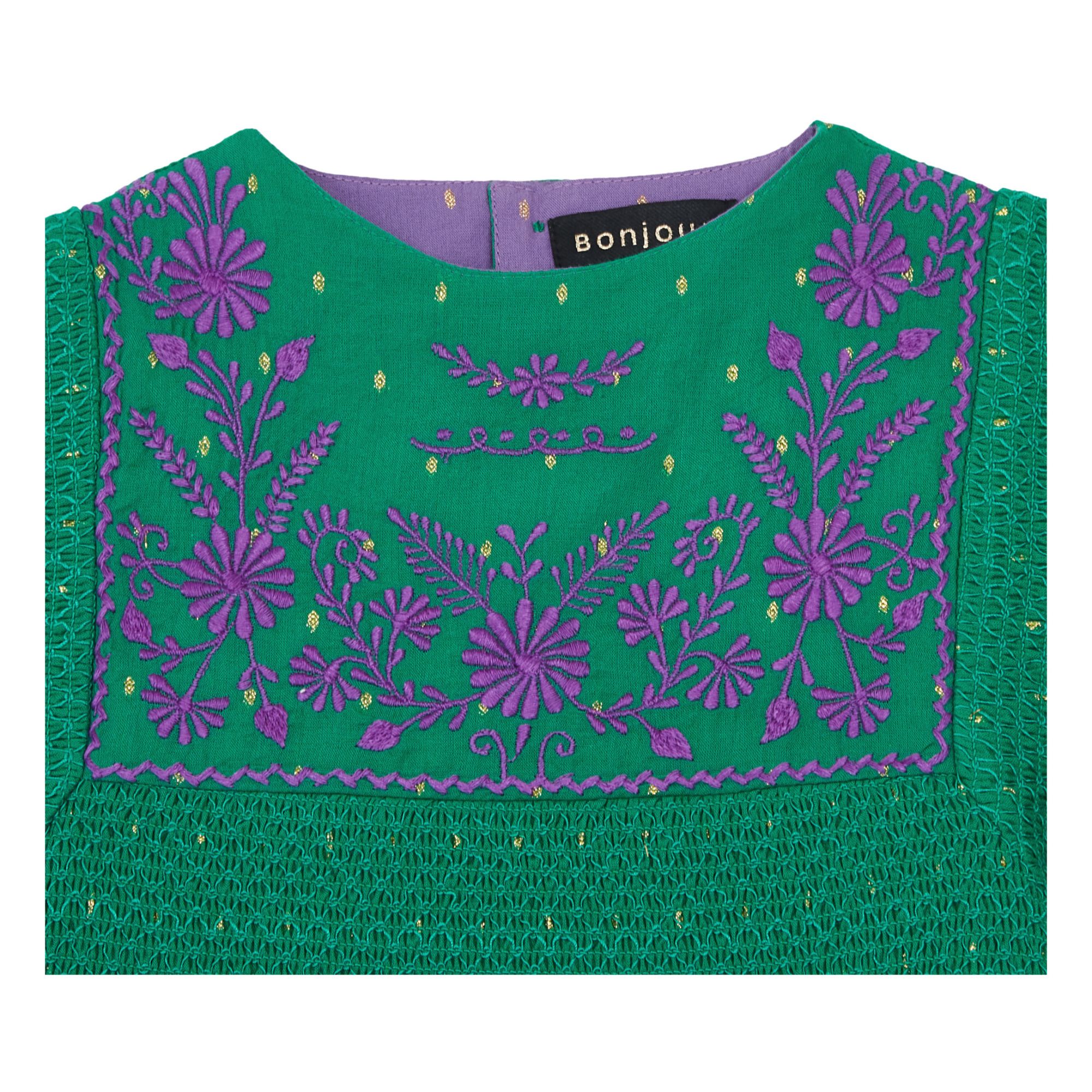 Rosalie Embroidered Dress Grün- Produktbild Nr. 3