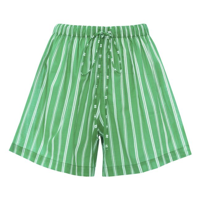 Sereno Striped Shorts Verde