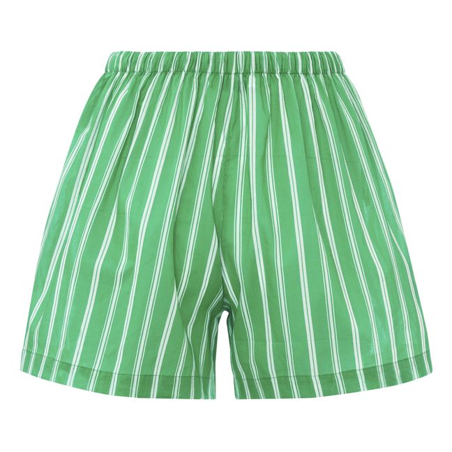 Sereno Striped Shorts Green