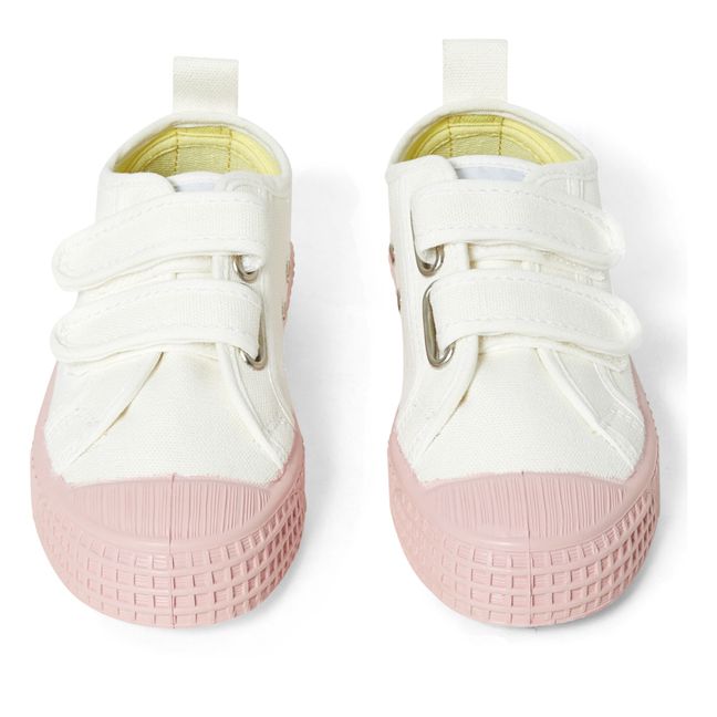 Sneakers con strappi bicolore vegane | Rosa