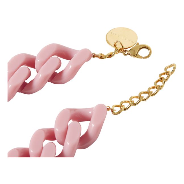 Flat Chain Necklace | Pink