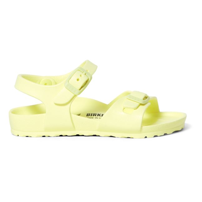 yellow birkenstocks