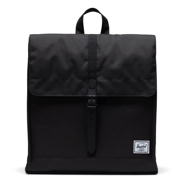 Mid-Volume Recycled Polyester Backpack | Black- Product image n°0