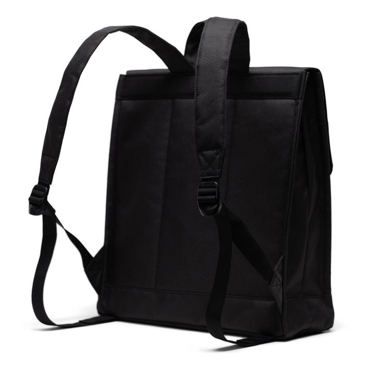 Mid-Volume Recycled Polyester Backpack | Black- Product image n°3