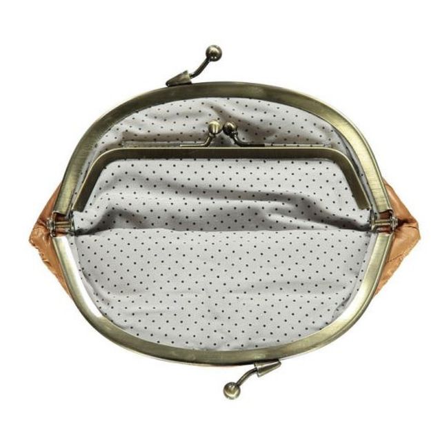 Granny Eel Skin Purse | Camel