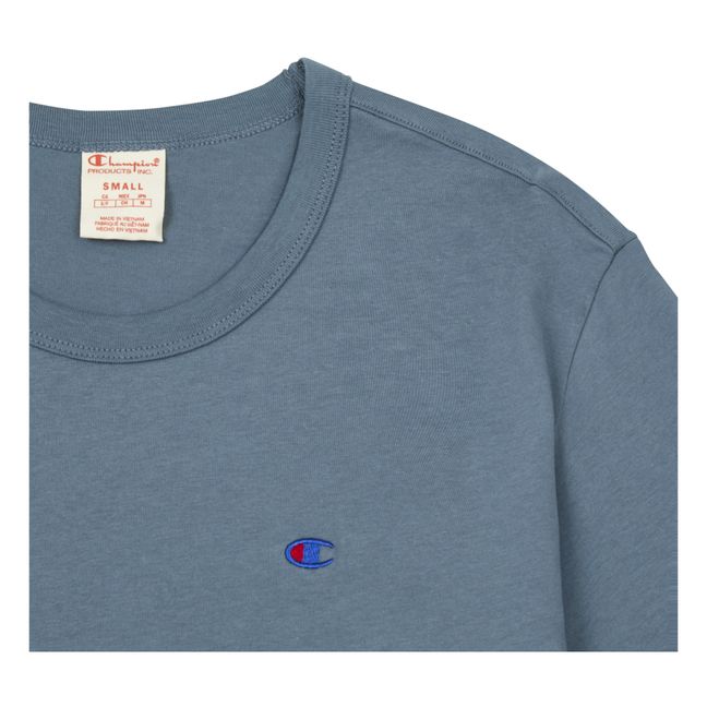 Premium Line - Reverse Weave T-shirt- Men’s Collection - Grey blue