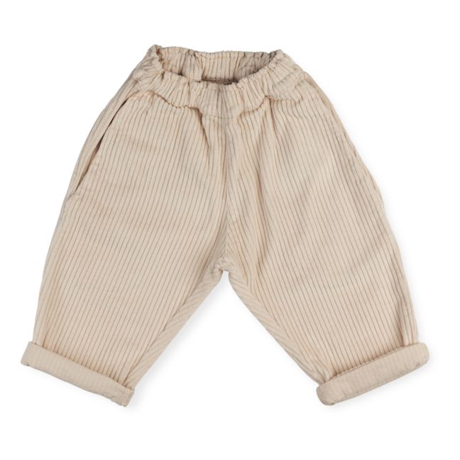 Pantalones de pana de algodón orgánico Frits | Beige