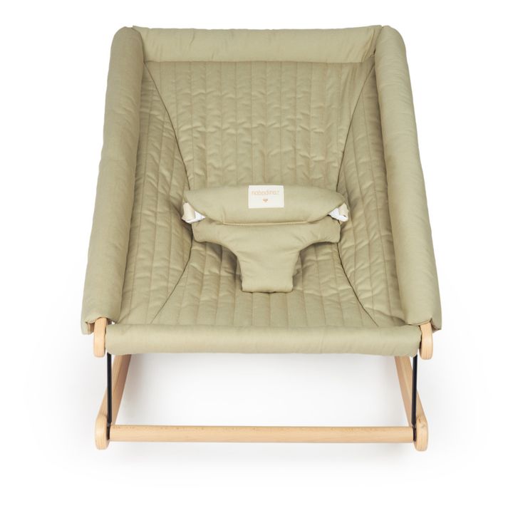 Growing Green Baby Bouncer | Olive green- Product image n°0