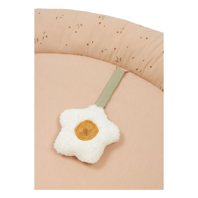 Krabbeldecke growing green aus Bio-Baumwolle D100 cm | Beige
