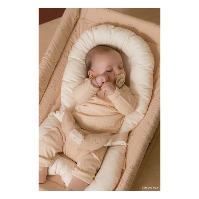 Sitzverkleinerungskissen für Babywippe Growing green aus Twill von Bio-Baumwolle