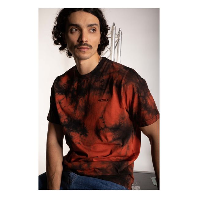 Source Tie-Dye Organic Cotton T-shirt | Rosso