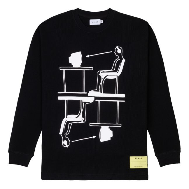 Structure Organic Cotton T-Shirt | Negro