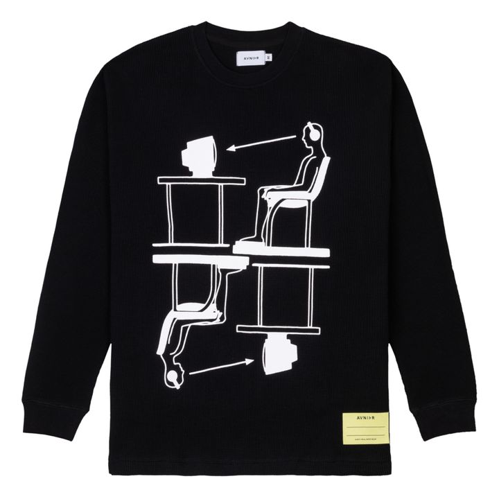 Structure Organic Cotton T-Shirt | Nero- Immagine del prodotto n°0
