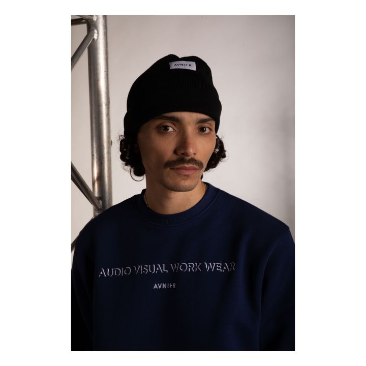 Encore Organic Cotton Sweatshirt Navy blue Avnier Fashion Adult