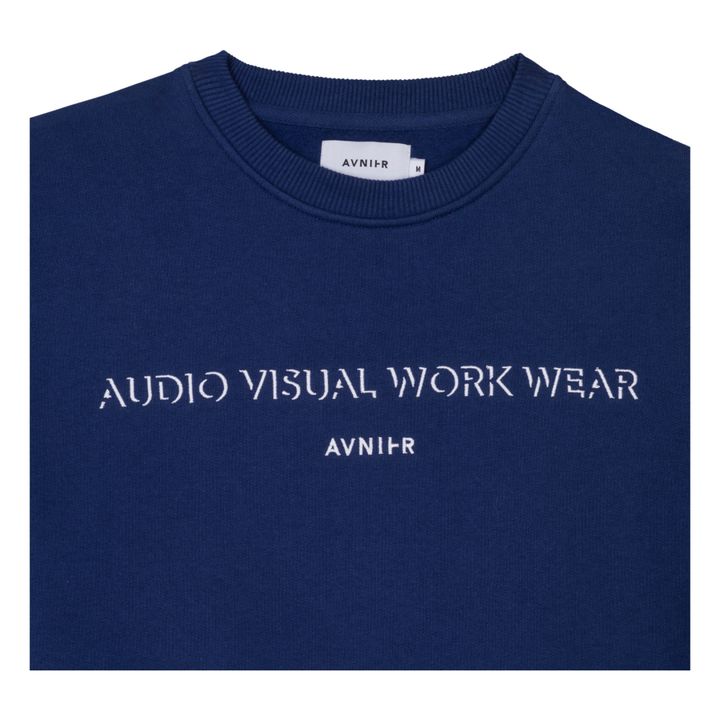 Encore Organic Cotton Sweatshirt Navy blue Avnier Fashion Adult