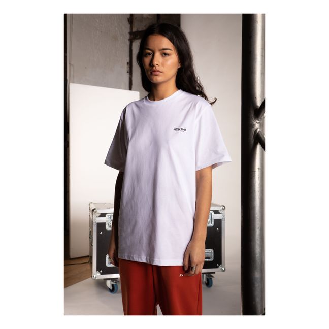 Maglietta verticale in cotone biologico | Bianco