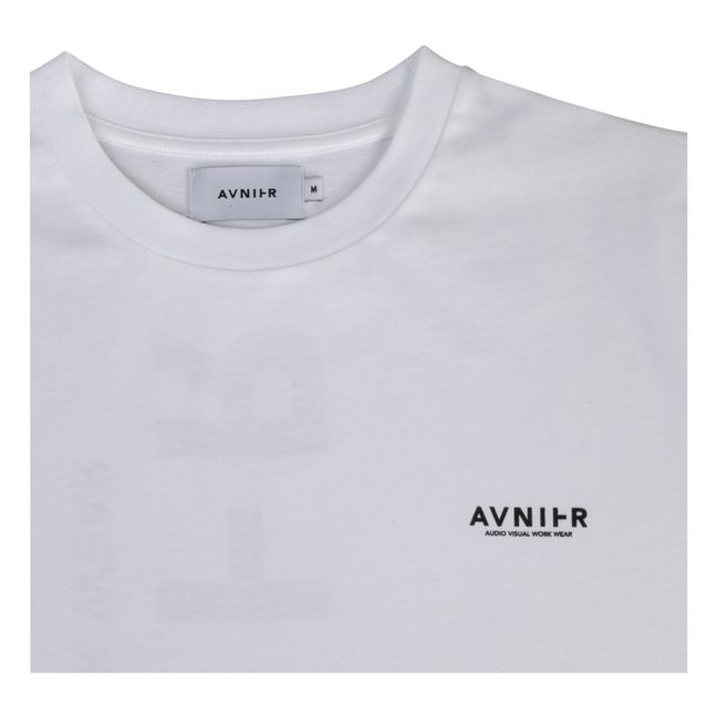 Camiseta vertical de algodón ecológico | Blanco