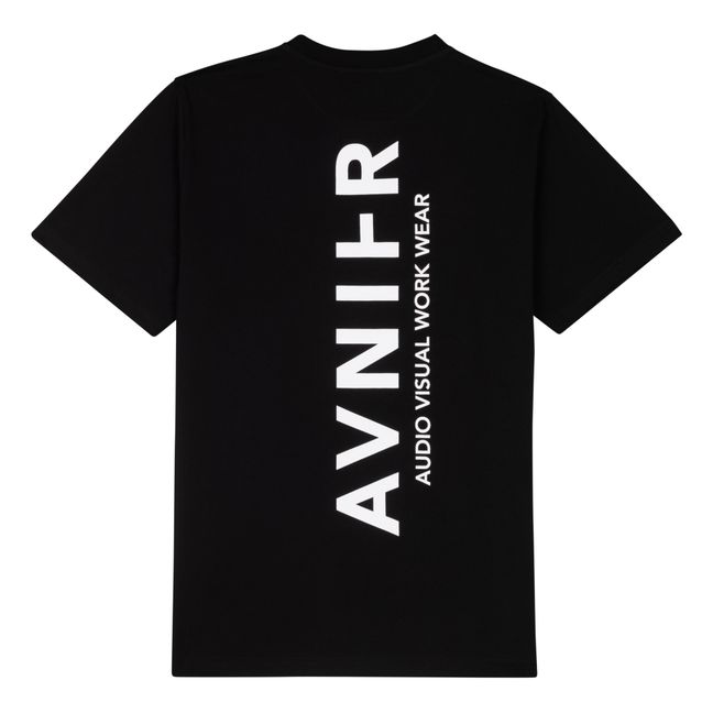 Camiseta vertical de algodón ecológico | Negro
