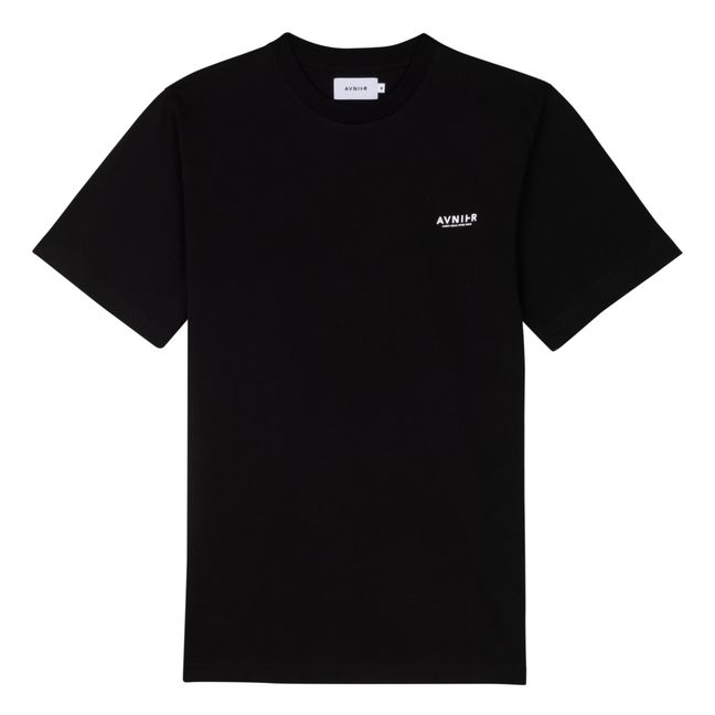 Camiseta vertical de algodón ecológico | Negro