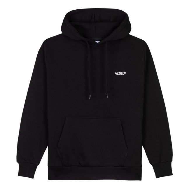Hoodie Vertical V2 Coton Bio | Noir