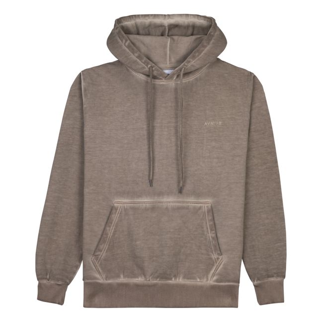 Vertical V2 Organic Cotton Hoodie | Taupe brown