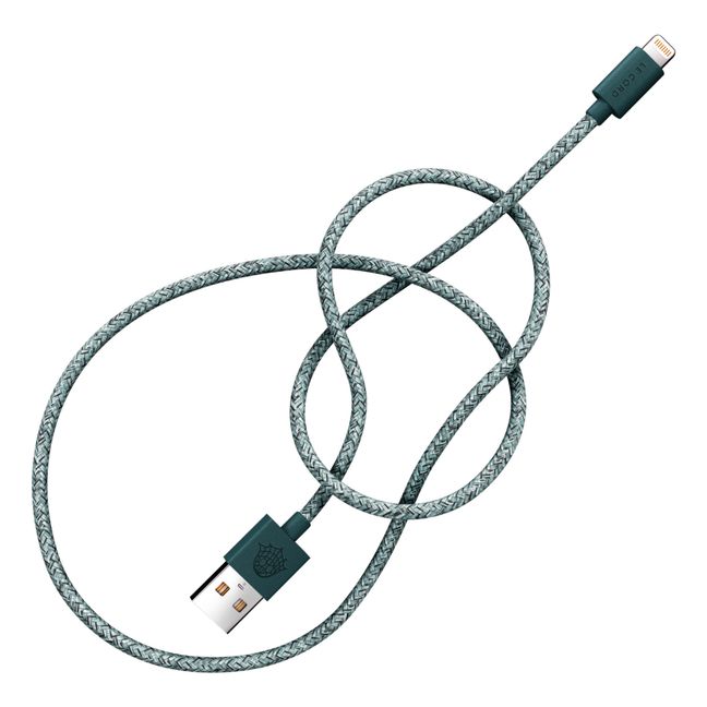 Recycled Fishing Net Charging Cable - 2 m Verde