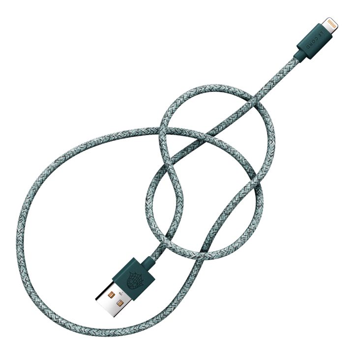 Recycled Fishing Net Charging Cable - 2 m Grün- Produktbild Nr. 0