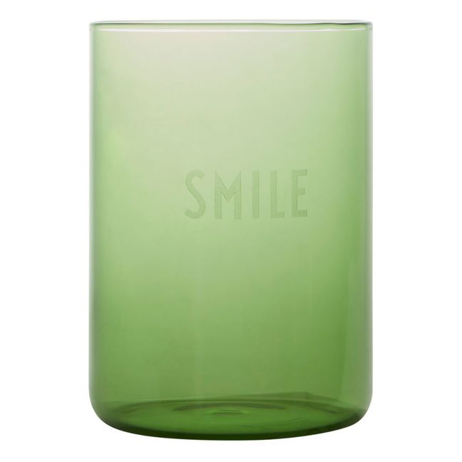 Bicchiere in borosilicato, modello: Smile | Verde