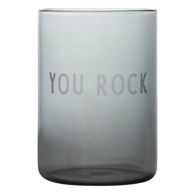 Bicchiere in borosilicato, modello: Rock | Nero