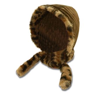 River Island fluffy tiger scarf in light brown
