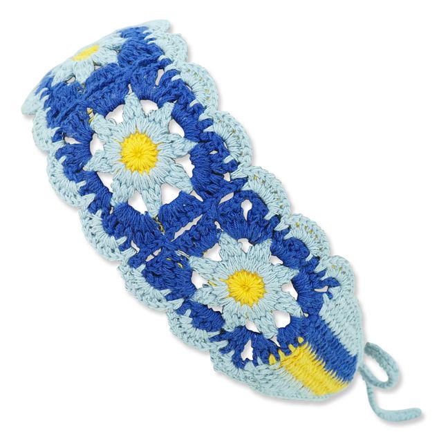 Crochet Headband Blau