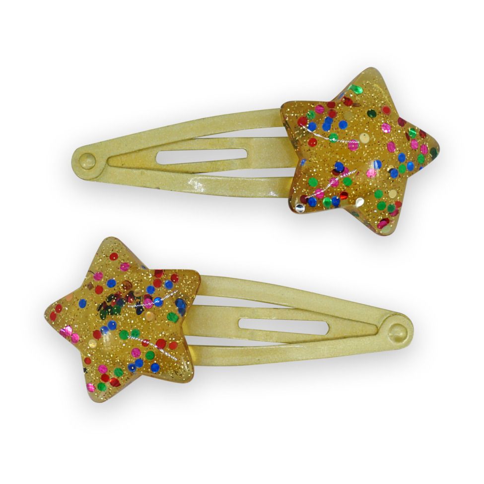 Star Hair Clips Yellow- Product image n°0