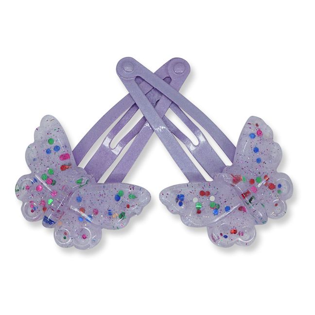 Butterfly Hair Clips Viola
