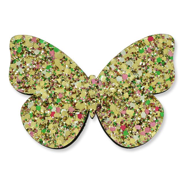 Barrette Papillon Brillant | Doré