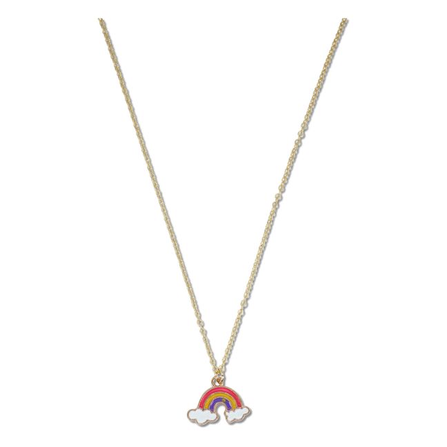 Rainbow Necklace Gold
