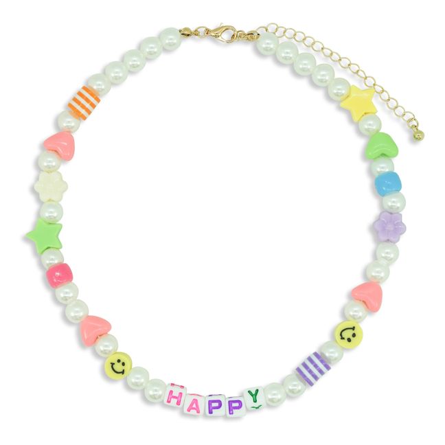 Happy Necklace | White