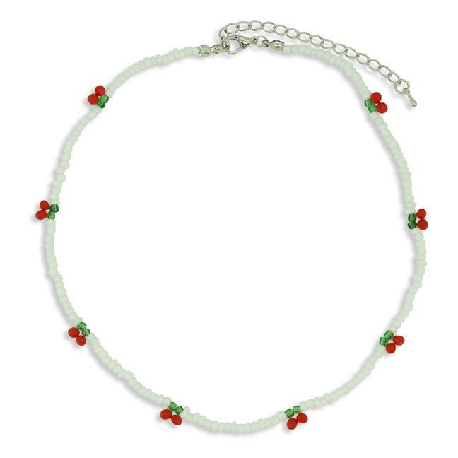 Cherry Pearl Necklace Weiß