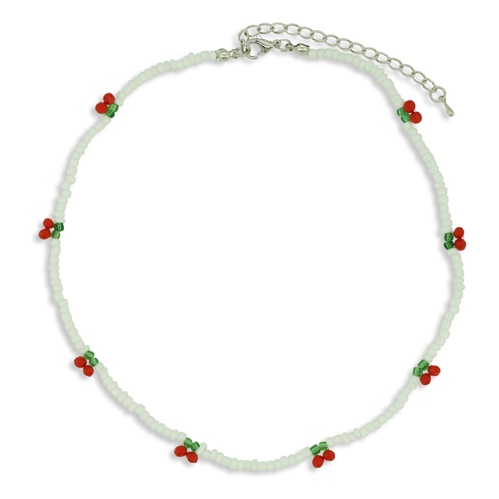 Cherry Pearl Necklace | White- Product image n°0
