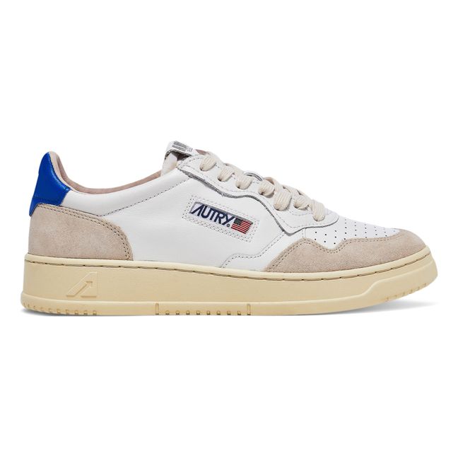 Medalist Low-Top Leather/Suede Sneakers Blue