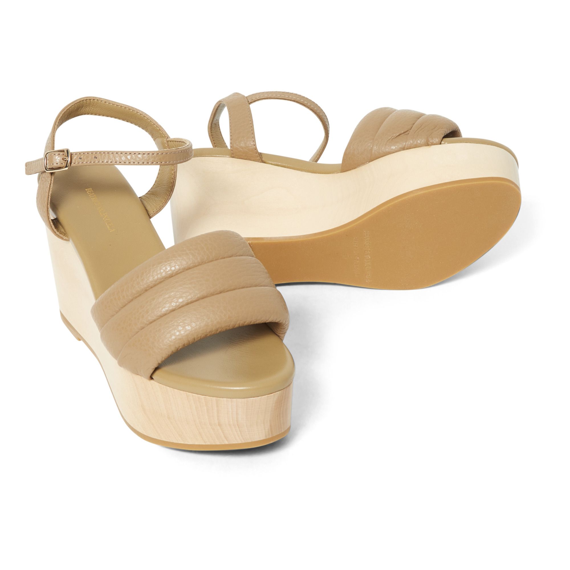 Beatrice Valenzuela Wedge Sandals Camel Smallable