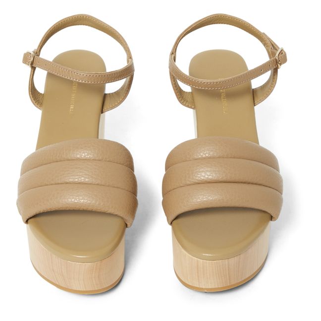 Wedge Sandals | Kamelbraun