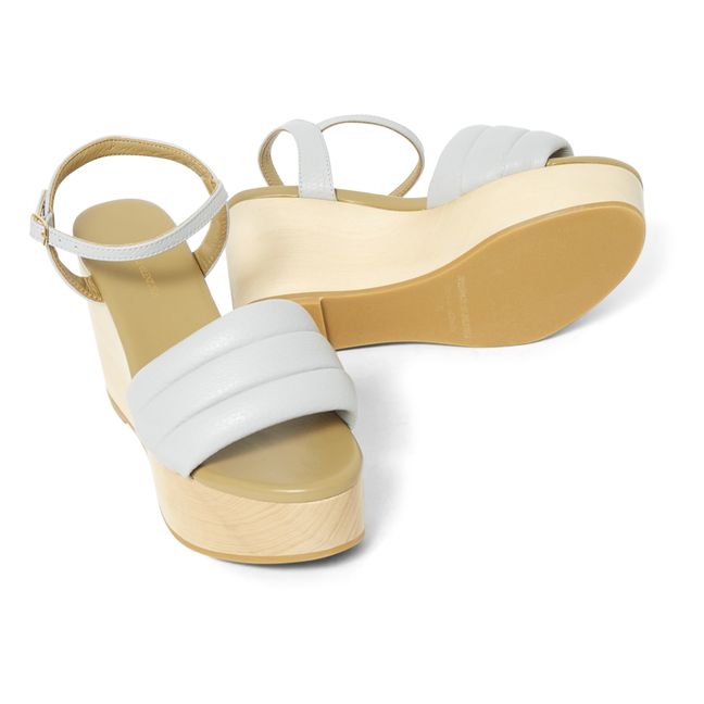 Sandales Wedge | Gris