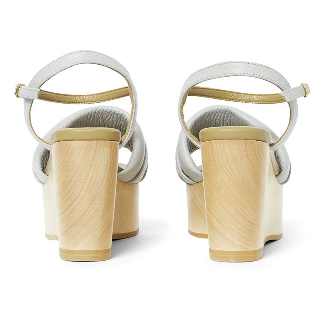 Sandales Wedge | Gris