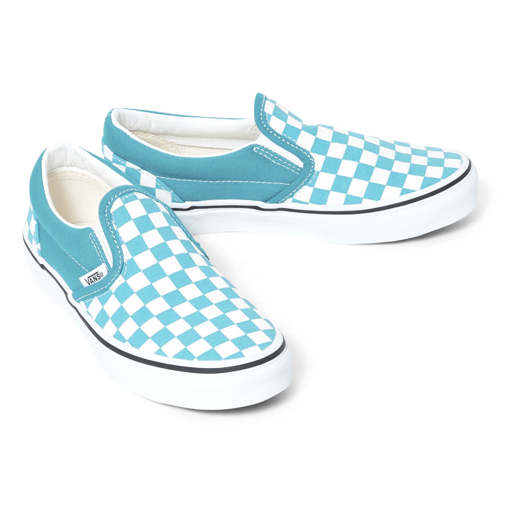 Vans clearance aqua checkerboard