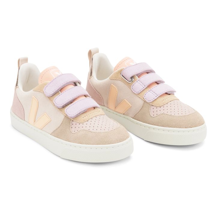 V-10 Suede Velcro Sneakers | Pale pink- Product image n°1