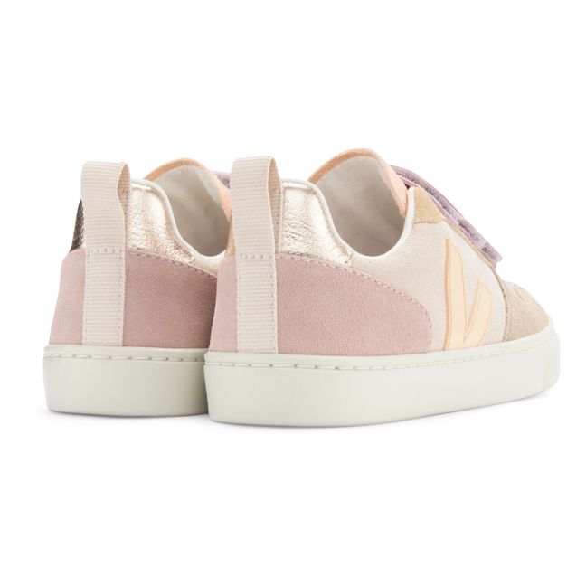 V-10 Suede Velcro Sneakers | Pale pink